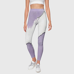 Леггинсы женские Штукатурка и лавандовая краска, цвет: 3D-принт — фото 2
