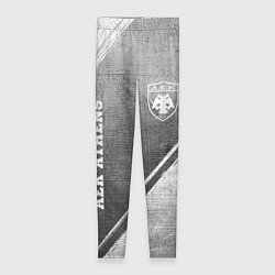Леггинсы женские AEK Athens - grey gradient вертикально, цвет: 3D-принт