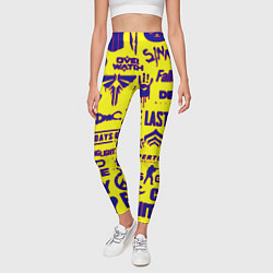 Леггинсы женские Логотипы игр на жёлтом, цвет: 3D-принт — фото 2
