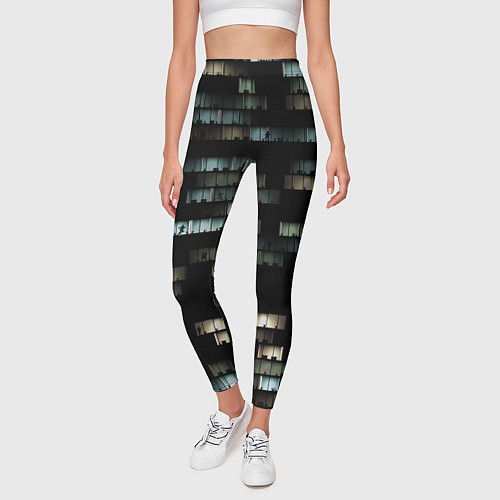 Женские легинсы Офисный вайб / 3D-принт – фото 3