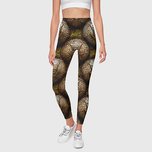 Женские легинсы Броненосцы / 3D-принт – фото 3