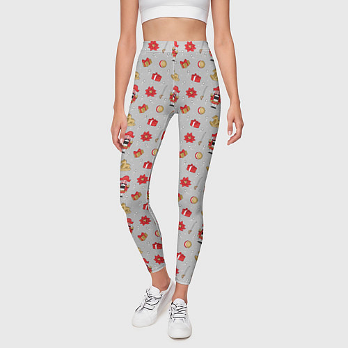 Женские легинсы Щелкунчик и игрушки / 3D-принт – фото 3
