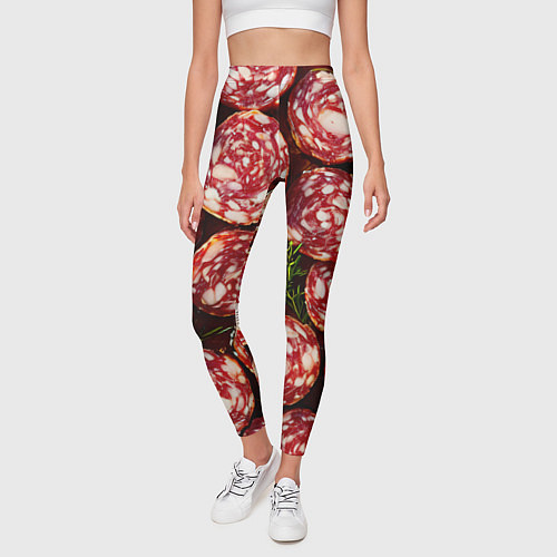 Женские легинсы Салями / 3D-принт – фото 3