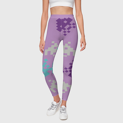 Женские легинсы Пиксели / 3D-принт – фото 3
