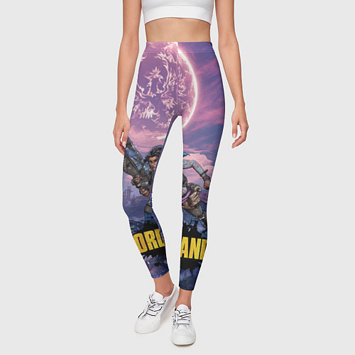 Женские легинсы Borderlands вооружение / 3D-принт – фото 3