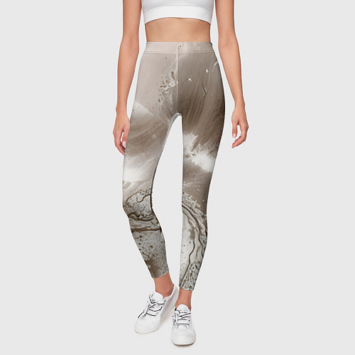 Женские легинсы Песок и вода / 3D-принт – фото 3