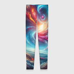 Леггинсы женские Fantastic neon space landscape - ai art fantasy, цвет: 3D-принт