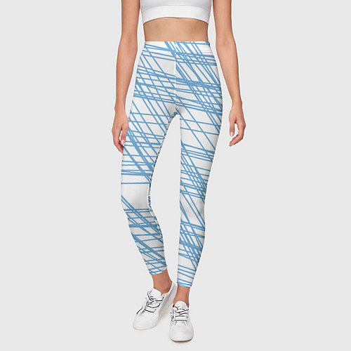 Женские легинсы Паутина проводов / 3D-принт – фото 3