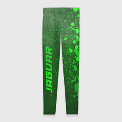 Леггинсы женские Jaguar - green gradient по-вертикали, цвет: 3D-принт