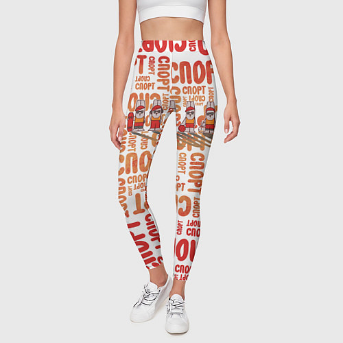 Женские легинсы КролСпорт / 3D-принт – фото 3