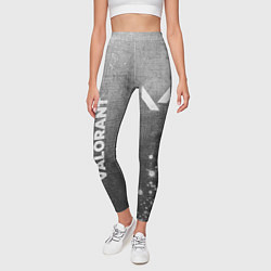 Леггинсы женские Valorant - grey gradient вертикально, цвет: 3D-принт — фото 2