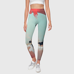Леггинсы женские Сюрреалистичная абстракция, цвет: 3D-принт — фото 2