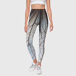 Леггинсы женские Прожилки растения, цвет: 3D-принт — фото 2