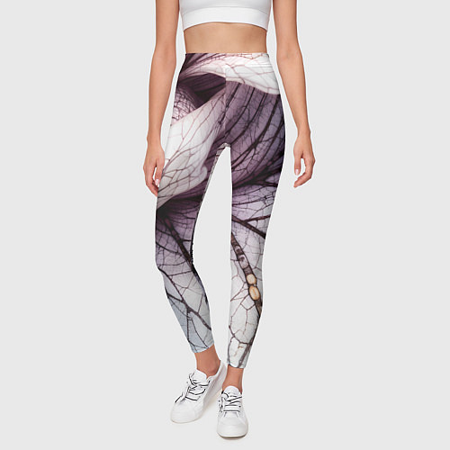 Женские легинсы Раскрытый цветок / 3D-принт – фото 3