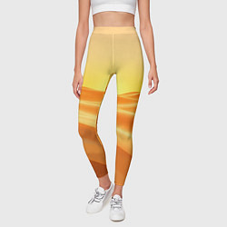 Леггинсы женские Золотые пески, цвет: 3D-принт — фото 2