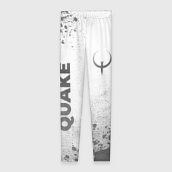 Леггинсы женские Quake - white gradient вертикально, цвет: 3D-принт