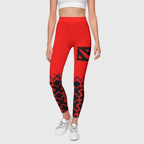 Женские легинсы Dota игровой паттерн / 3D-принт – фото 3