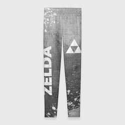 Леггинсы женские Zelda - grey gradient вертикально, цвет: 3D-принт