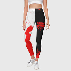 Леггинсы женские Ведьмак огненный, цвет: 3D-принт — фото 2