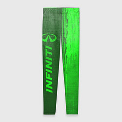 Леггинсы женские Infiniti - green gradient по-вертикали, цвет: 3D-принт