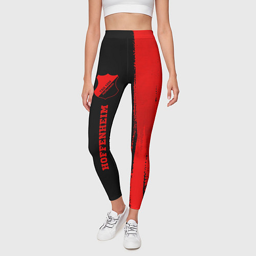Женские легинсы Hoffenheim - red gradient по-вертикали / 3D-принт – фото 3