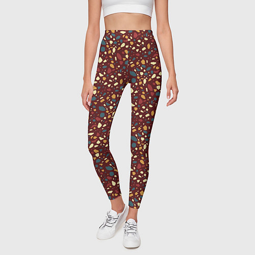 Женские легинсы Садовая дорожка / 3D-принт – фото 3