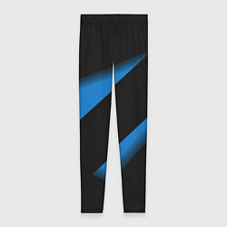 Женские легинсы Color blue black line