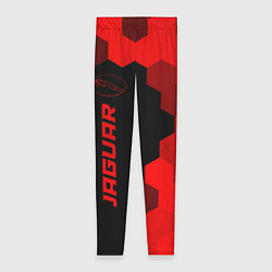Леггинсы женские Jaguar - red gradient по-вертикали, цвет: 3D-принт