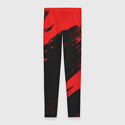 Леггинсы женские Color red black line, цвет: 3D-принт