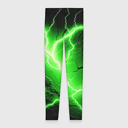 Женские легинсы Color green black