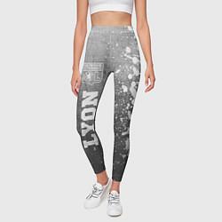 Леггинсы женские Lyon - grey gradient по-вертикали, цвет: 3D-принт — фото 2