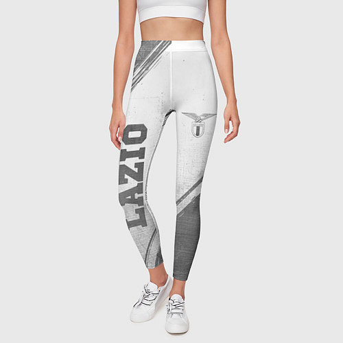 Женские легинсы Lazio - white gradient вертикально / 3D-принт – фото 3
