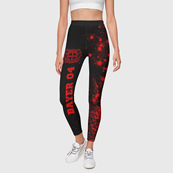 Леггинсы женские Bayer 04 - red gradient по-вертикали, цвет: 3D-принт — фото 2