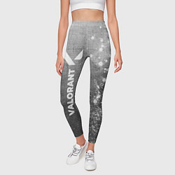 Леггинсы женские Valorant - grey gradient по-вертикали, цвет: 3D-принт — фото 2