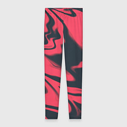 Женские легинсы Color black red