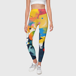 Леггинсы женские Абстракция в деталях, цвет: 3D-принт — фото 2
