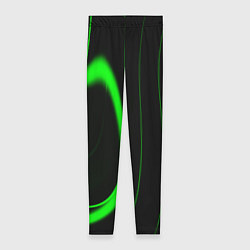 Женские легинсы Color green light green black