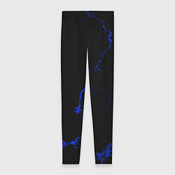 Женские легинсы Color black blue