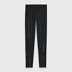 Женские легинсы Color black blue