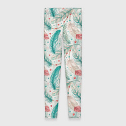 Леггинсы женские Бохо паттерн в мятных тонах, цвет: 3D-принт