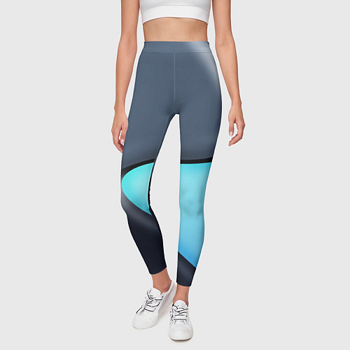 Женские легинсы Разноцветный / 3D-принт – фото 3