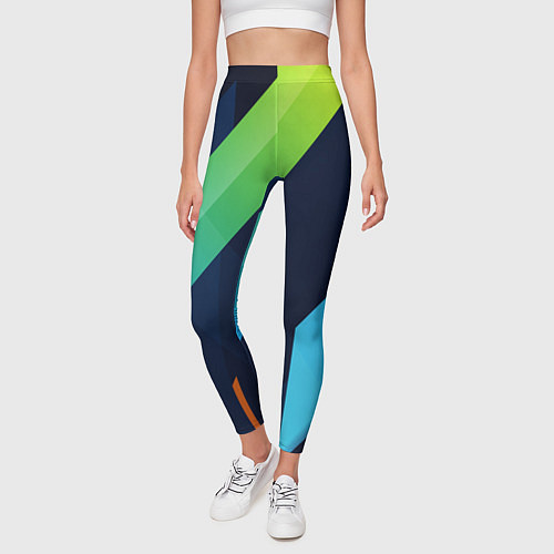Женские легинсы Multicolored / 3D-принт – фото 3