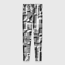 Женские легинсы Серый объёмный эффект