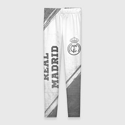 Леггинсы женские Real Madrid - white gradient вертикально, цвет: 3D-принт