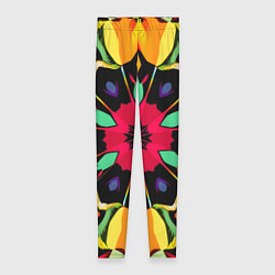 Леггинсы женские Салатовый калейдоскоп, цвет: 3D-принт