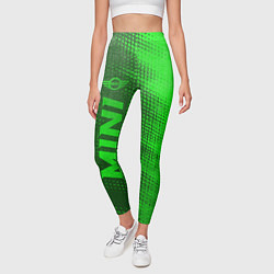Леггинсы женские Mini - green gradient по-вертикали, цвет: 3D-принт — фото 2
