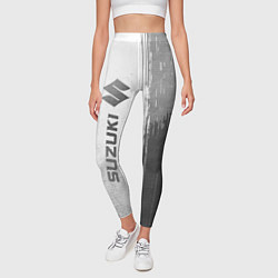 Леггинсы женские Suzuki - white gradient по-вертикали, цвет: 3D-принт — фото 2