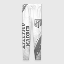 Леггинсы женские Atletico Madrid - white gradient вертикально, цвет: 3D-принт