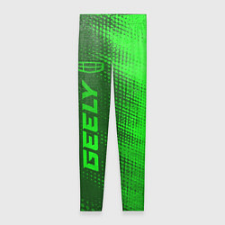 Леггинсы женские Geely - green gradient по-вертикали, цвет: 3D-принт