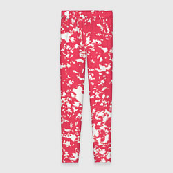 Леггинсы женские Розовый пятнистый, цвет: 3D-принт